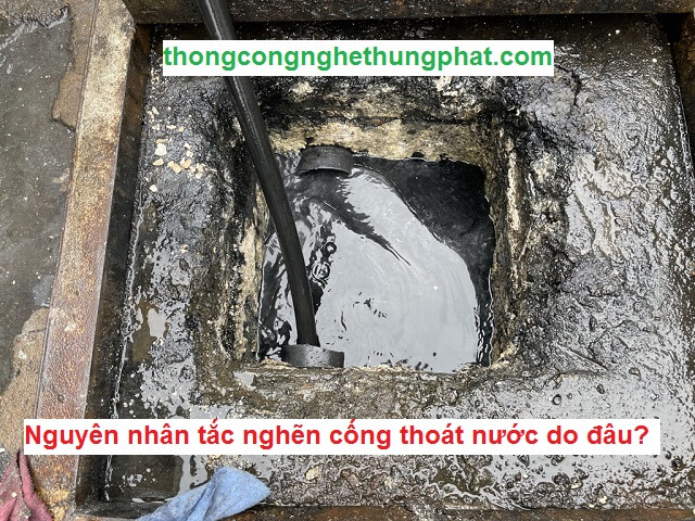 đường ống cống bị tắc nghẽn