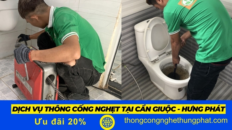 Dịch vụ thông cống nghẹt tại Cần Giuộc