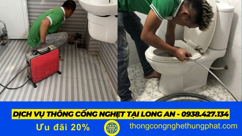 Dịch vụ thông cống nghẹt tại Long An