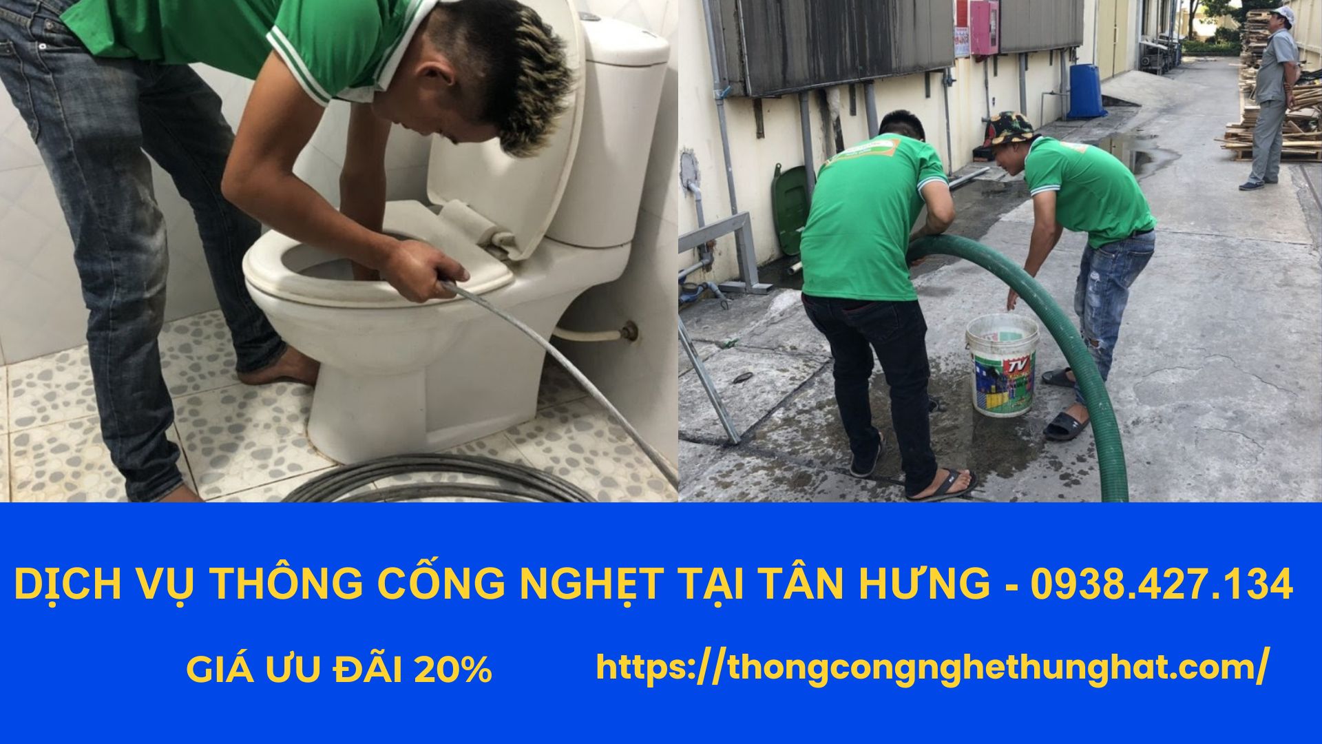 dịch vụ thông cống nghẹt tại tân hưng