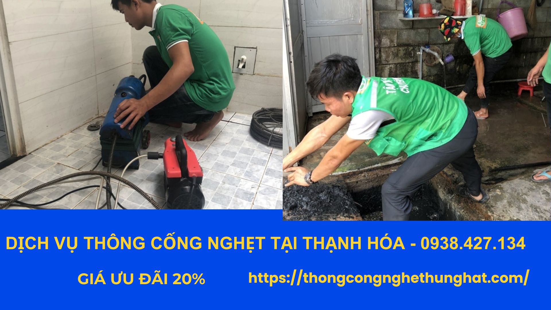 dịch vụ thông cống nghẹt tại thạnh hóa