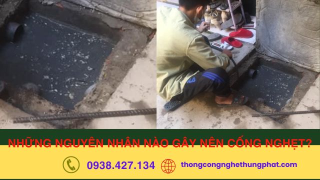 nguyên nhân gây tắc cống